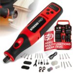 STREND PRO Akku Multifunktionswerkzeug | Rotationswerkzeug 8 V, 1500 mAh| Gravur Gerät | Mini Schleifer mit Zubehör | Schleifen, Gravieren, Bohren, Polieren - für Holz, Glas, Kunststoff, Alu