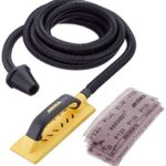 Mirka Handy Handschleifer Starter-Kit I Schleifklotz-Set mit Absaugung inkl 4m Absaugschlauch und 5 St. Mirka Abranet Netz-Schleifstreifen Klett Korn P80 P120 P180 I Staubfreies Schleifen I KIT01HANDY