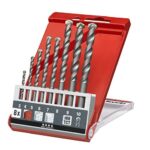 kwb 8-teiliges Beton-Bohrer Set Ø 3-10 mm mit Rundschaft, Steinbohrer-Satz mit gängigen Größen wie 6-mm, 8-mm und 10-mm, Wandbohrer für Schlag-Bohrmaschinen und Akku-Schlagbohrschrauber