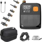 Elektrische Luftpumpe, 8000mAh Wiederaufladbare SUP Pumpe, Akku Luftpumpe, Inflate Elektrische Pump mit 6 Luftdüse, 20PSI Sup Pumpe akku für Aufblasbare Matratze,Boot,Luftmatratze Pool,Schwimmring