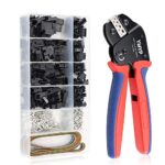 YMYP Crimpzange Stecker Set inkl 590 Teile JST-SM Kit - (0,25-1,5mm²) - Crimpzange für AMP-TE 2,8/4,0/4,8/6,3 JST-SM2,54/XH2,54/VH3,96 & Molex