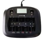 everActive Ladegerät für 8 Akkus AAA AA C D 9V, universal und schnell, vollautomatisch, LCD mit prozentualen Batteriestandsanzeiger, Modell: NC-900U