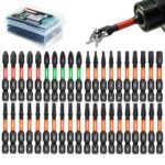 Toobeet Impact Multi Schraubendreher Bits Set, 40tlg. Magnetischen S2-Stahl 50mm (Torx/Phillips/Pozidriv) Schlagfeste Schrauber Bitsatz für Schlagwerkzeuge inkl. robuster Aufbewah Ungsbox