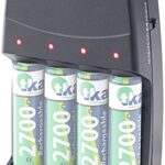 revolt Batterieladegerät: 2in1-Ladegerät für NiMH-/NiCd-Akkus & Alkaline-Batterien, Typ AA & AAA (Alkali Batterien Aufladen, Alkaline Aufladen, Accu)