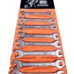 Mannesmann Brüder Gabelschlüsselsatz 8-tlg., aus Chrom-Vanadium-Stahl, Größen 6–22 mm, Profi-Qualität für Kfz-Reparatur und Heimwerker | M 110-08