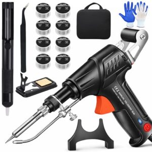 Laserschweißgerät, Laser Schweißgerät 4 in 1, Multifunktionales Tragbares Handlaserschweißgerät,Mit 8 Spulen Zinndraht,Schweißen,Entrosten,Schneiden,Kein Polieren Erforderlich (Weiche Wärme,Schwarz)