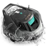 AIPER Poolroboter, Poolsauger Akku Kabellos hält 90 Minuten, LED-Anzeigeleuchten, Automatisches Parken, Perfekt für Oberirdische/Unterirdische Flache Pools bis zu 80 m²