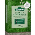 Dehner Unkrautvernichter plus Rasendünger, Unkrautvernichtungsmittel mit stärkendem NPK-Volldünger, Langzeitdüngung, 8 kg, für ca. 400 qm, 400 m²