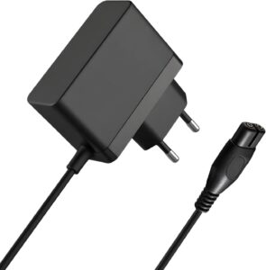 5,5V Kärcher Fenstersauger Ladekabel Kompatibel mit WV1 WV2 WV5 WV45 WV51 WV52 WV55 WV70 WV Classic KV4 KWI 1 Plus Premium, Stromkabel Kärcher Fenstersauger 0.6A mit 1,5m Kabel, Schwarz