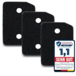 3er Set Filter passend für Miele T1 9164761 Trockner Wärmepumpentrockner Fein-Grob | 207 x 157 x 30mm | Schwammfilter Filtermatte Kondenstrockner Fusselfilter Schaumstoff Schaumfilter Sponge
