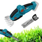 Akku Grasschere Strauchschere Set Kompatibel Mit Makita 18V, Bekasa 2-IN-1 Grasschere und Heckenschere, Handliche Rasenschere, 2500 U/min KabelloserStrauchtrimmer für Büsche,Gras (ohne Akku)