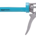 Amazon Basics Robuste Kartuschen pistole, 310 ml, Kraftübersetzungsverhältnis von 12:1, Aluminium-Griff mit Kunststoffstützgriff, Blau/Grau