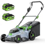 ​ETOOLAB Akku-Rasenmäher 40V, 43cm Schnittbreite, bis 500 m², Brushless, Mulch-Kit, 50L Fangkorb, 25-75 mm Schnitthöhe, 2X 4,0 Ah Akkus+Ladegerät