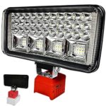 bycpower Akku Lampe für Einhell 18V PXC Power X-Change,90W 6800LM Kabellose Arbeitsleuchte,2 Modi LED Akku Strahler mit 2 USB-Aufladung,Tragbares Flutlicht für Baustelle,Camping,Autoreparaturen