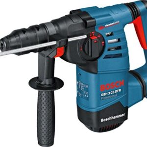 Bosch Professional Bohrhammer GBH 3-28 DFR (inkl. Maschinentuch, Schnellwechselbohrfutter 13mm, Wechselfutter SDS plus, Zusatzhandgriff, Fetttube, Handwerkoffer )