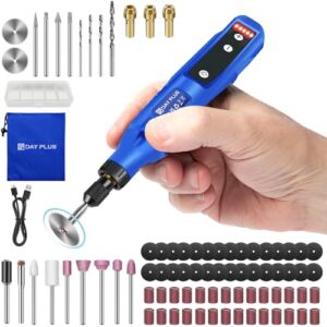 3.7V 1.5Ah Akku Multifunktionswerkzeuge Kabellos Rotationswerkzeuge Set mit 80 Zubehör, Rotationswerkzeuge 5 Gang Graviergerät, Mini Elektrischer Gravierstift für DIY-Projekte/Handarbeit