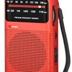 Tendak Taschenradio Batteriebetriebenes FM AM Radio Klein mit Großartiger Empfang, Lautem Lautsprecher, Kopfhöreranschluss, Kleines Radio mit AA-Batterie Betrieben