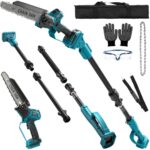 Akku Hochentaster Ast Kettensäge Profi-Astsäge für Makita 18V (ohne Akkus), 2 IN 1 Mini 8 zoll Kettensäge Teleskop Elektro teleskopsäge säge Astsäge handkettensäge akkusäge Arbeitshöhe bis 4,5m