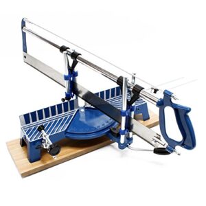 Wiltec Gehrungssäge 600 mm, -45° bis +45°, Schnittbreite 110 mm/160 mm, Schnitthöhe 120 mm, Handsäge für die Holzbearbeitung, Kappsäge Winkelsäge