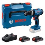 Bosch Professional 18V System Akku Schlagbohrschrauber GSB 18V-25 (max. Schrauben-Ø: 10 mm, inkl. 2x GBA 2.0 Ah, GAL 18V-40, L-BOXX)