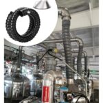 Generisch Absaugarm, extra lang (1 m), flexibel, mit Staubabsaughaube und schwarzem Schlauchset, ideal für Luft-, Rauch- und Staubabsaugung (100 mm Innendurchmesser) – effizientes Belüftungssystem