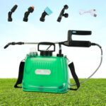 JAOGAUS Drucksprüher, 8L Elektrischer Pflanzensprüher für Garten, Akku Drucksprüher Gartenspritze mit 4 Nebeldüsen, USB-aufladbarem Griff, Teleskopstab, Wassersprüher mit Verstellbarem Schultergurt