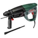 Bosch Home and Garden Bohrhammer PBH 2800 RE (Flachmeißel, Tiefenanschlag, Zusatzhandgriff, Koffer (720 W, Bohr-Ø Beton 26 mm)), 0603393000