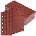 BIGP Schleifpapier Set 50 Stück (230x115 mm) - Klett-Schleifblätter für Schwingschleifer mit 14-Loch-Bohrung - Körnung K40/K60/K80/K120/K240 (je 10 Blatt)