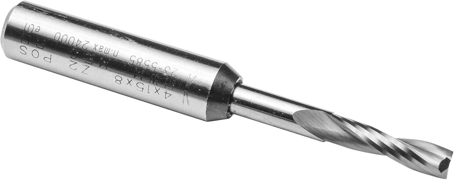 ENT 10022 Spiralnutfräser Premium VHW, Schaft (S) 8 mm, Durchmesser (D) 4 mm, NL 15 mm, GL 60 mm – Bild 5
