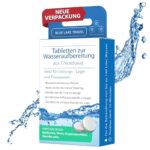 Blue Lake Travel Wasseraufbereitung Trinkwasser (4x30 Tabletten) - Wasserentkeimung & Trinkwasseraufbereitung - Chlordioxid Tabletten - Blackout Notfallrucksack - Notfall Ausrüstung