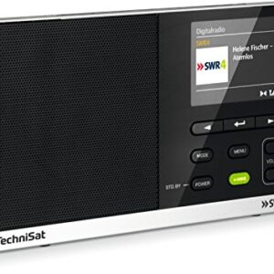 TechniSat DIGITRADIO 215 SWR4 Edition - portables DAB Radio (DAB+, UKW, Farbdisplay, SWR4-Direktwahltaste, Wecker, Favoritenspeicher, Kopfhöreranschluss, Netz- und Batteriebetrieb) schwarz