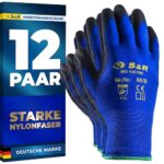 S&R Arbeitshandschuhe Herren, Handschuhe Arbeitshandschuhe, Gartenhandschuhe, Schutzhandschuhe, Mechaniker Handschuhe, Montagehandschuhe, Sicherheitshandschuhe, Arbeitsschutzhandschuhe, Work gloves