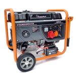 KnappWulf Generator Stromerzeuger Stromaggregat Notstomaggregat KW8300 mit 7,7kW max. Leistung bei 400V, 2,56 kW bei 230V, 25L Industrie Kunststofftank, Ölmangelsicherung, AVR, Elektrostarter