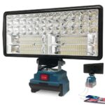 L1NXIXI LED Akku Lampe für Bosch 18V Akku, 96W 6800LM LED Baustrahler mit USB+Type C (ohne Batterie)