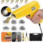 AIUNAOM Plastik Schweißgerät 230W, 2-in-1 Kunststoff Schweißen Set mit 900 Heftklammern für die Heißverbindung, inklusive Glättkopf zur Reparatur von Kunststoffteilen an Autos, Kajaks und mehr