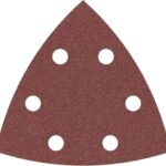 Bosch Professional 5 Stück Schleifpapier F460 Best for Wood and Paint (für Holz und Farbe, Körnung G120, 93 x 93 mm, Zubehör Deltaschleifer)