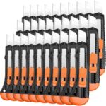 EXTRAPINS 50 Stück Cuttermesser, 18mm Profi Cattermesser, Robuste Teppichmesser mit Sicherheitslock,Cutter Messer, Kartonmesser, Allzweckmesser Zum Schneiden von Papier, Karton