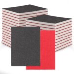24 Stück Schleifschwämme Set, 100-3000 Körnung Trocken & Nass Schleifpapier, Schleifschwamm Holz, Professional Schleifpads für Holz Metall Farbe Möbel Autokarosseriereparatur Polieren Modellbau