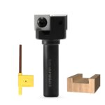 2 Flöten Planfräser 12mm Schaft 25.4mm Schnittdurchmesser Hobelfräser mit Wendeplatten Planfräser für Oberfräse Spoilboard Surfacing Router Bit Foreward CNC Fräser für holz Abflachfräser