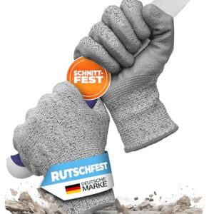 limpando 1x Paar Arbeitsschutzhandschuh -Gr S/8, Gartenhandschuh, Schnittschutz-Handschuh für Arbeit, Garten und Küche, Griff- und rutschfest, TÜV-geprüft