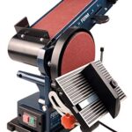 Ferm Bandschleifmaschine – 350W – 150mm - einschl. 2 Schleifbänder (P80 & P120) und 2 Schleifscheiben (P80 & P120), BGM1022