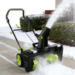 LYNNEYING 3500W Elektrische Schneefräse Pro, Akku-Schneefräse, Mit 50Cm Bahn Und 25Cm Tiefe, Entwickelt Für Effiziente Schneeräumung Auf Einfahrten, Parkplätzen Und Großflächen