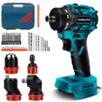 Akku Akkuschrauber für Makita 18V Akku, Verbessert 18V Akku Bohrschrauber Satz für Kleiner Raum, Schubladen Mezzanin, Randarbeit (ohne Akku)