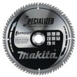 Makita B-67290 EFFICUT Kreissägeblatt Ø 260 x 2,15 x 30 mm, 80 Zähne, 10° Zahnwinkel, für saubere und schnelle Schnitte in Holz, für Akku-Kapp- und Gehrungssägen