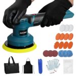 Poliermaschine Auto für Bosch18V LXT-Serie Akku, 27pcs Auto poliermaschinen Set, 6 Zoll Orbital Auto Politur mit 3 Variablen Geschwindigkeiten für Wachsen/Autodetaillierung (Ohne Akku)