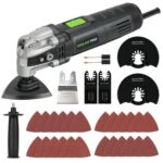 GALAX PRO Oszillationswerkzeug Oszillierer Multitool 400 Watt 6 Einstellbare Geschwindigkeiten zum Entfernen,Schaben,Schneiden,Polieren mit 30 Zubehör