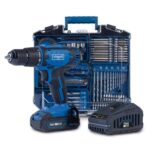 Scheppach Werkzeugkoffer mit Akku Bohrschrauber & 74 tlg. Zubehör | Mobile Werkstatt C-DTB74/1-X inkl. 2Ah Starterkit | 20V-IXES-Serie | 1,5-13mm Spannbereich | 50Nm Drehmoment | ohne Schlagfunktion