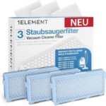 3 Filter für Miele Staubsauger [Compact C1 & C2, Complete C2 & C3, S8340] – 3 HEPA Filter und 3 Motorfilter für Allergiker gegen Feinstaub und Gerüche [S4000, S5000, S6000 & S8000 Series]