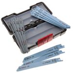Bosch Professional 15tlg. Säbelsägeblatt Wood and Metal Set (für Holz und Metall, Toughbox, Zubehör Säbelsäge)