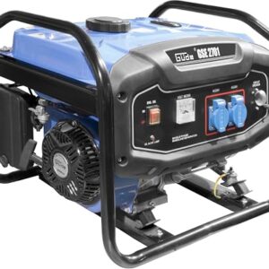 Güde Stromerzeuger GSE 2701 (4-Takt Motor, Benzin, 3,2/4,4 (kW/PS), 2x 230 V Steckdosen, max. 2200 W, Laufzeit bis 17 h, Tank 15 l, AVR, Überlastungsschutz, Tragerahmen, TÜV/GS-geprüft)
